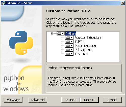 Python のインストール