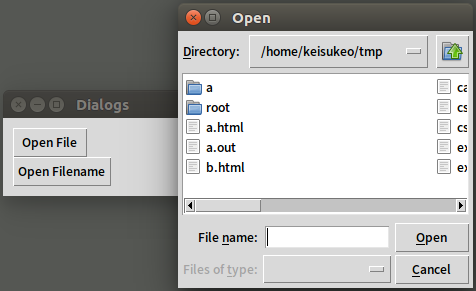 Tkinter Open file dialog